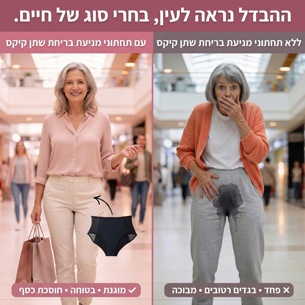 תחתון מגן לנשים | סופג דיסקרטי | הגנה ל 3 שנים
