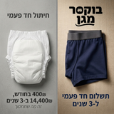 בוקסר מגן | סופג דיסקרטי | הגנה ל 3 שנים